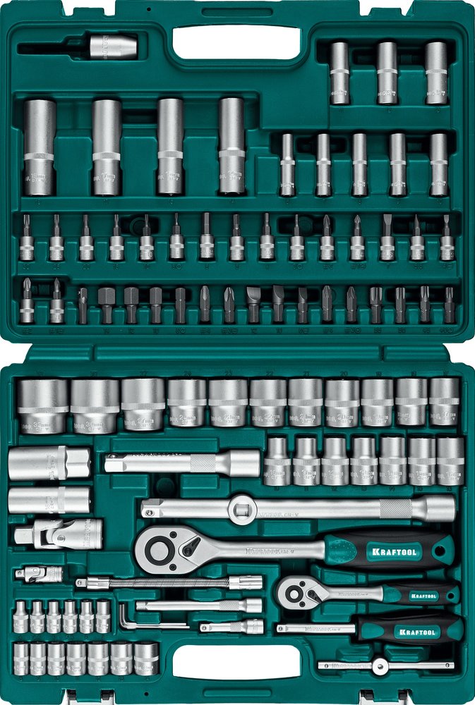 Универсальный набор инструмента KRAFTOOL X-Drive 94, 94 предм., (1/2'+1/4') 27883-H95_z03