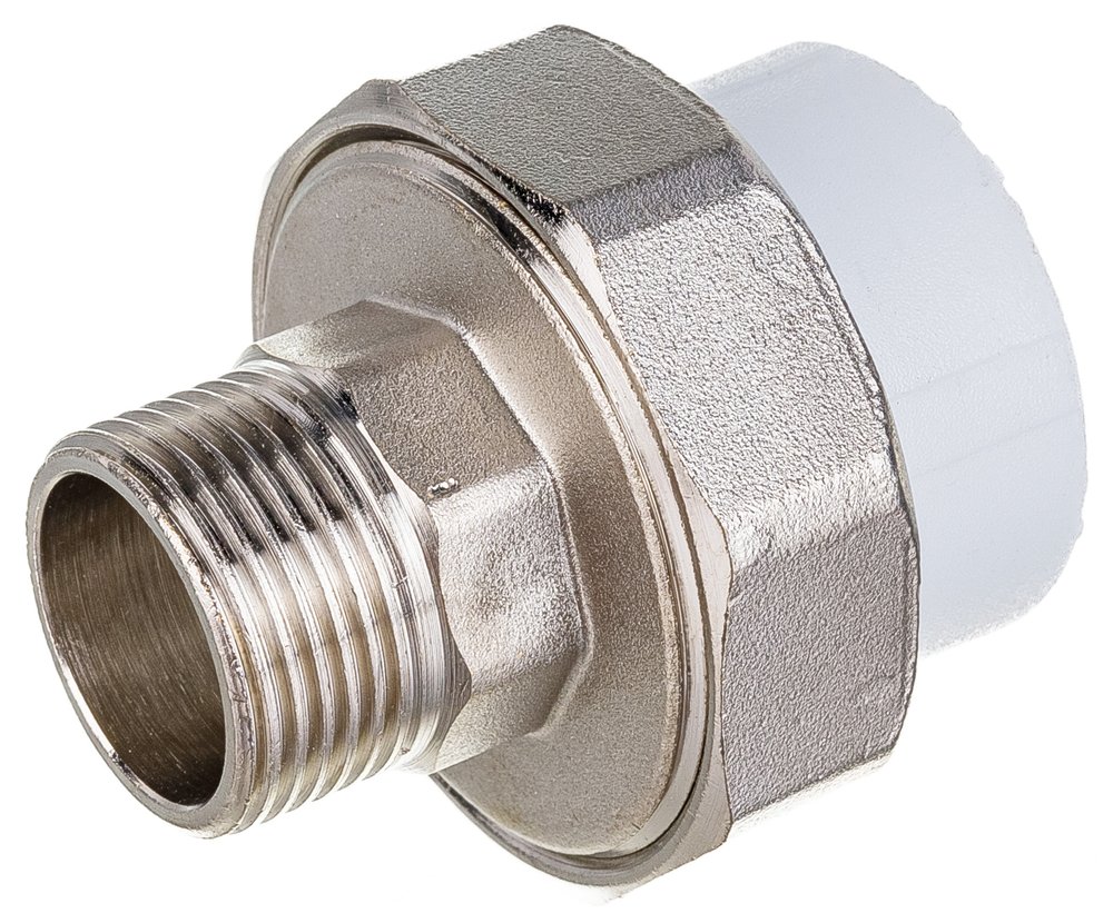 Комбинированная муфта VALFEX PP-R белая, разъем 32х3/4 дюйма НР 10156220 127-0226