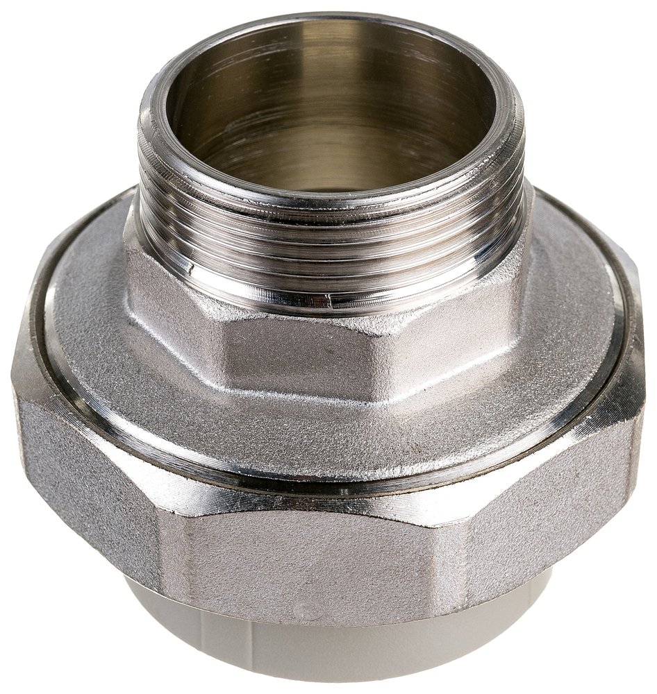 Комбинированная муфта VALFEX  PP-R серая, разъемная Дн50х1 1/2 НР 10156040Г 127-0351
