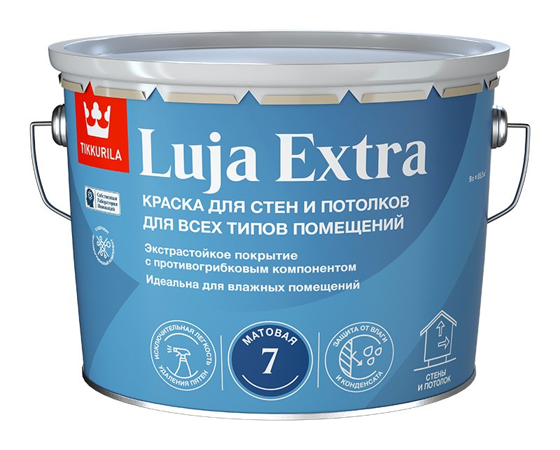 Экстра-стойкая краска Tikkurila LUJA EXTRA A мат 9л 700014019