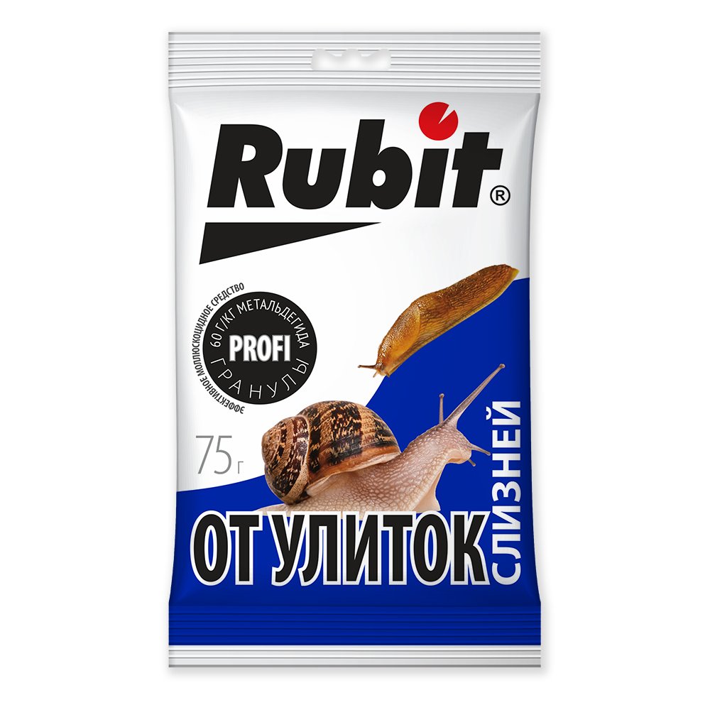 Средство от улиток и слизней RUBIT 75 г 93381