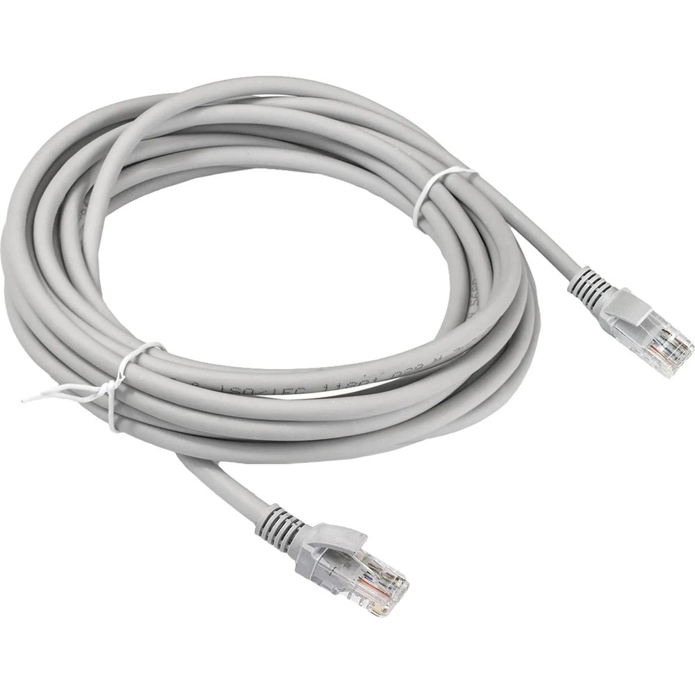 Патч-корд ExeGate UTP-RJ45-RJ45-5e-7,5M-GY, cat.5e, 7,5м <,EX190990RUS