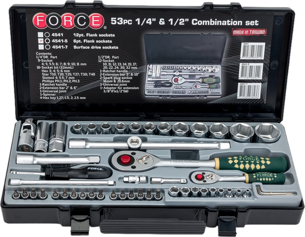 Набор инструмента с 6-ти гранными головками FORCE 4541-5