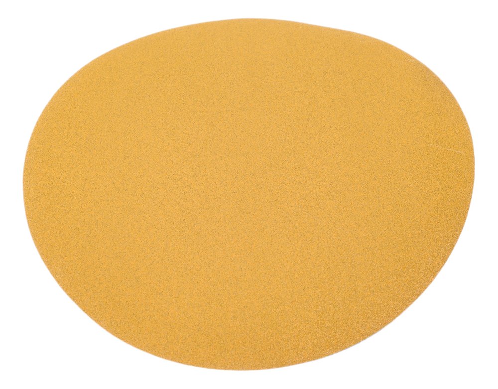Диск абразивный с липучкой Sandpaper (yellow) 150 мм, без отверстий, P180, 5 шт BRUSHTEX 150Y0-180