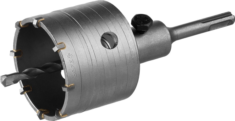 Коронка с державкой по бетону ЗУБР 73 мм, SDS-Plus 29211-73