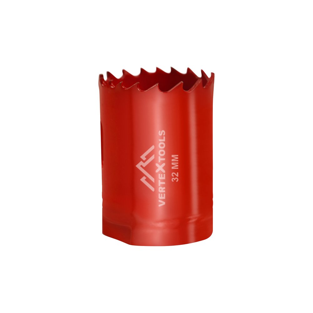 Коронка биметаллическая по металлу 32 мм vertextools 2525-32