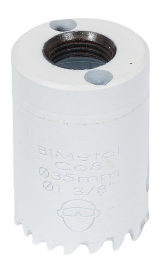 Коронка биметаллическая крупный зуб (35 мм, 38 мм, HSSE, М42) №022 Профоснастка 80101022