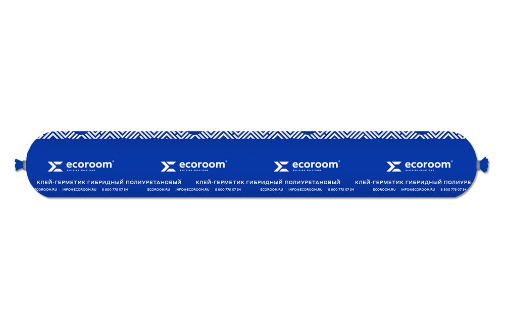 Клей-герметик гибридный полиуретановый ECOROOM белый, 600 мл 219-8-600-бел