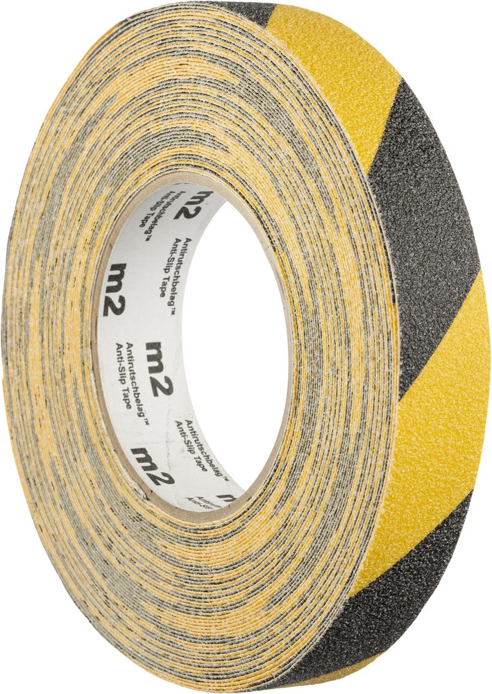 Противоскользящая лента Mehlhose GmbH цвет желто-черный, 25 мм х 18,3 м M1WR025183
