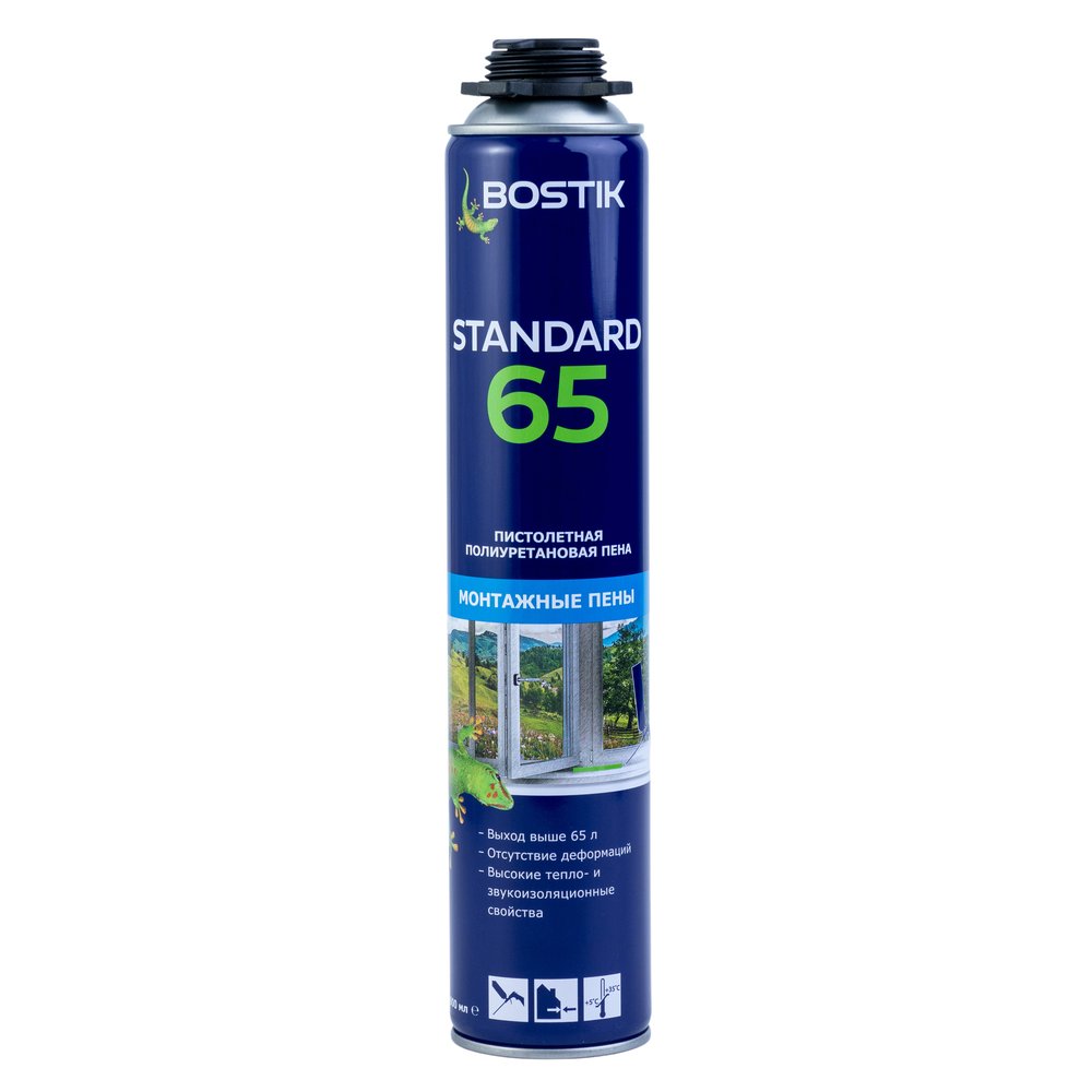 Пена пистолетная полиуретановая Bostik Standard 65 800 мл 20020009