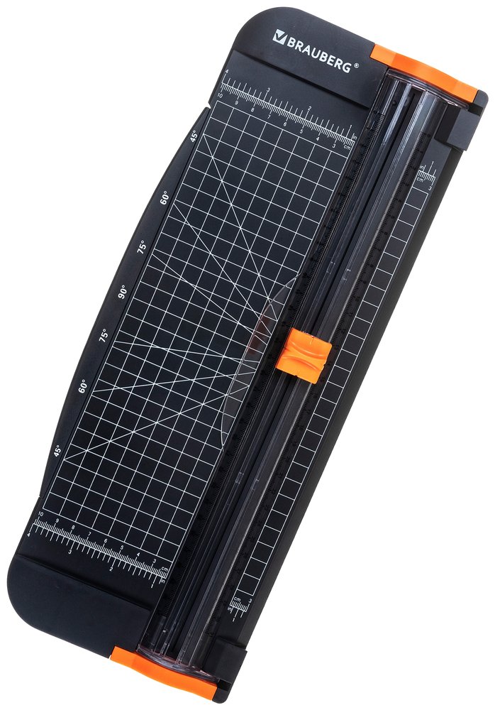 Роликовый резак BRAUBERG SUPER A4, до 12 л, длина реза 310 мм, линейка, А4 532328