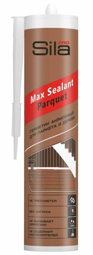 Герметик для паркета Sila (T) PRO Max Sealant, PARQUET  орех, 280 мл PARQ04