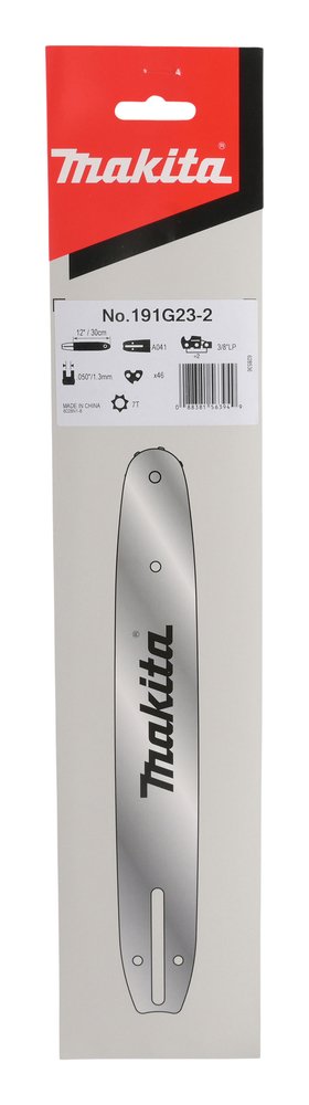 Шина 30 см/12', шаг 3/8', паз 1.3 мм, SN, 46 звеньев Makita 191G23-2