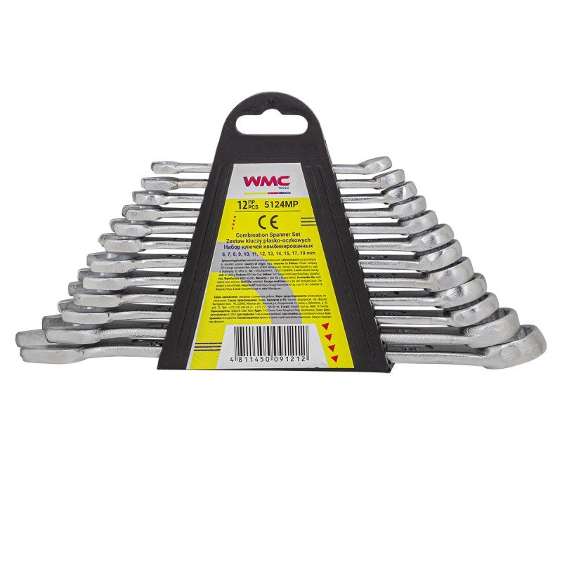 Набор комбинированных ключей WMC TOOLS 12 пр WMC-5124MP(54291)