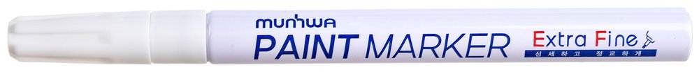 Маркер-краска Munhwa 'Extra Fine Paint Marker' белая, 1мм, нитро-основа, 1 шт. EFPM-05