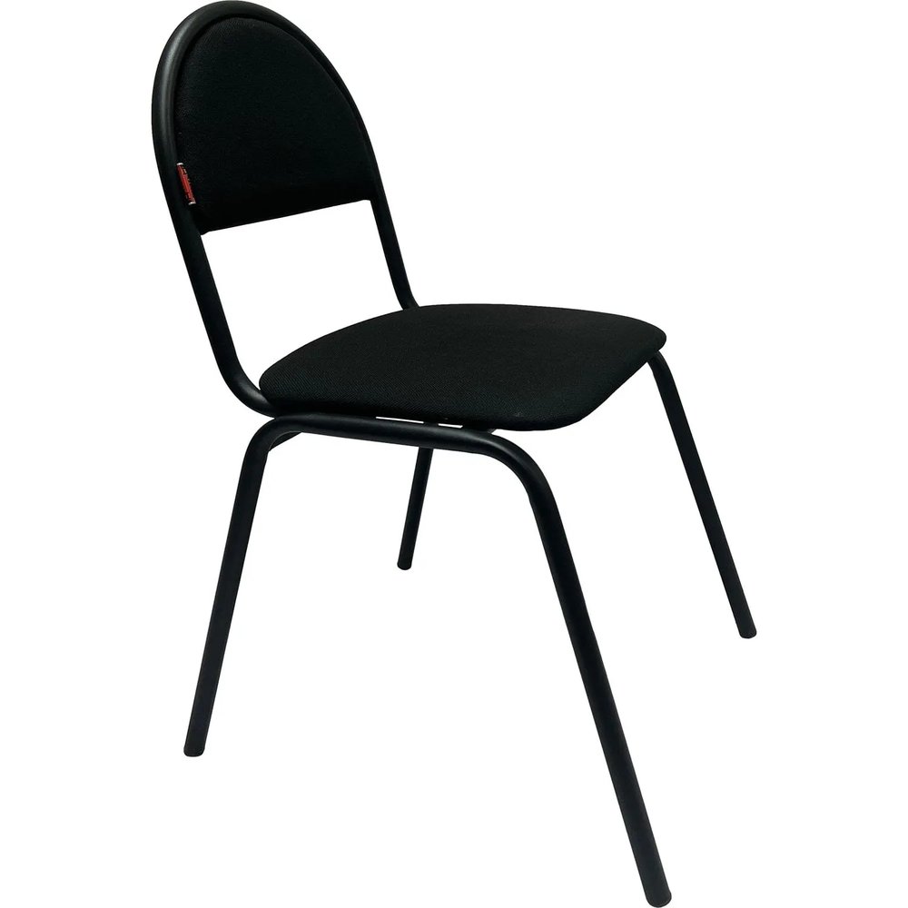 Стул КО_Echair РС01.00.00С Серна каркас черный, ткань черная 101