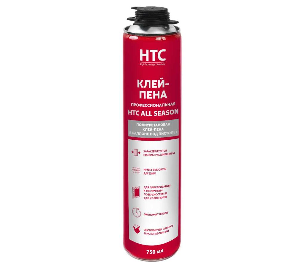 Клей-пена (всесезонная, профессиональная) CEMMIX нтс 750 мл HTC-Pena-uni75