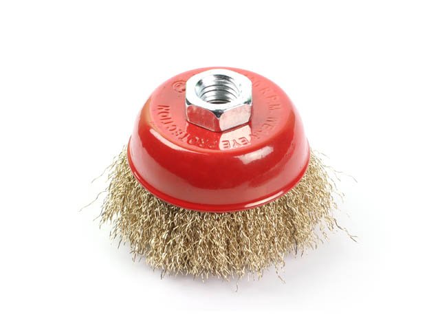 Щетка чашка для УШМ 75 мм, М14, гофрированная проволока Gepard GP0865-75