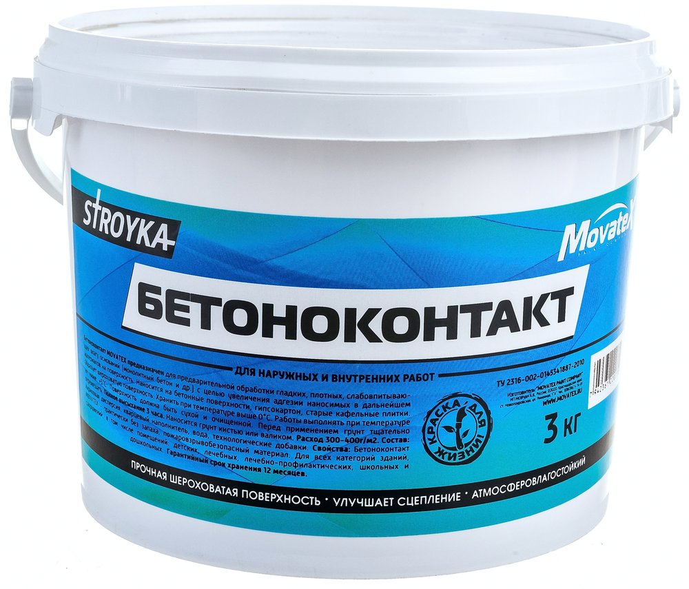 Бетонконтакт Movatex Stroyka 3 кг Т31700