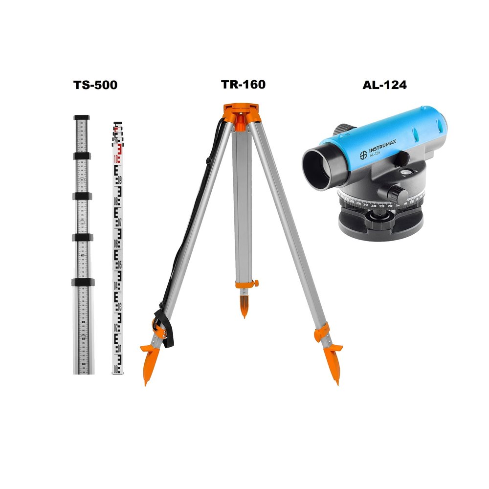 Комплект INSTRUMAX: нивелир AL-124 + рейка TS-500 + штатив TR-160 IM0131_К