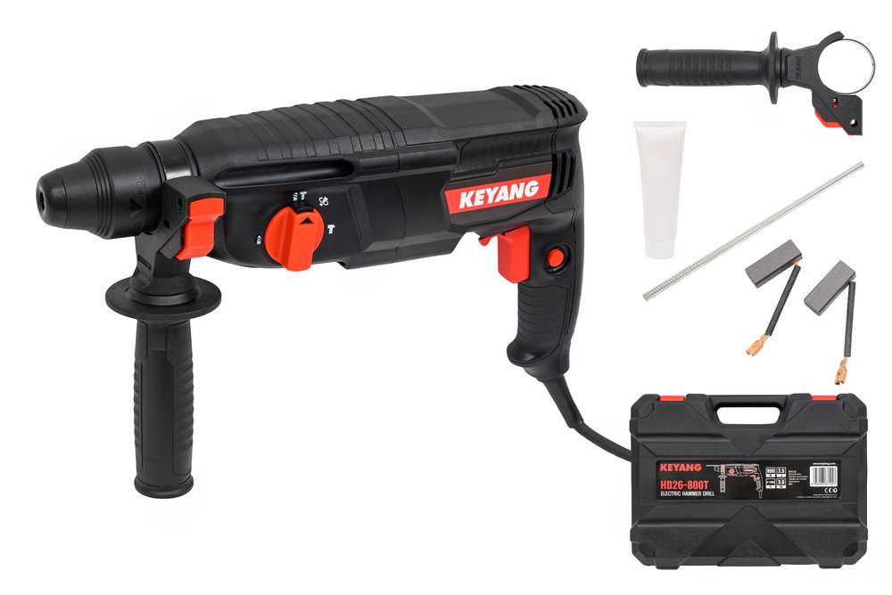 Перфоратор KEYANG SDS-plus HD26-800T 800 Вт, 2,5 Дж, 5500 уд/мин