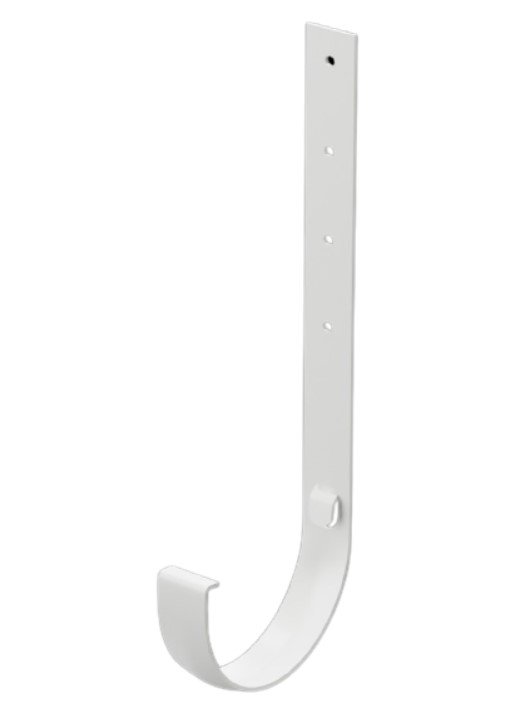 Кронштейн желоба Docke STANDARD металлический, 120 мм х 240 мм., белый ZVTS-1107