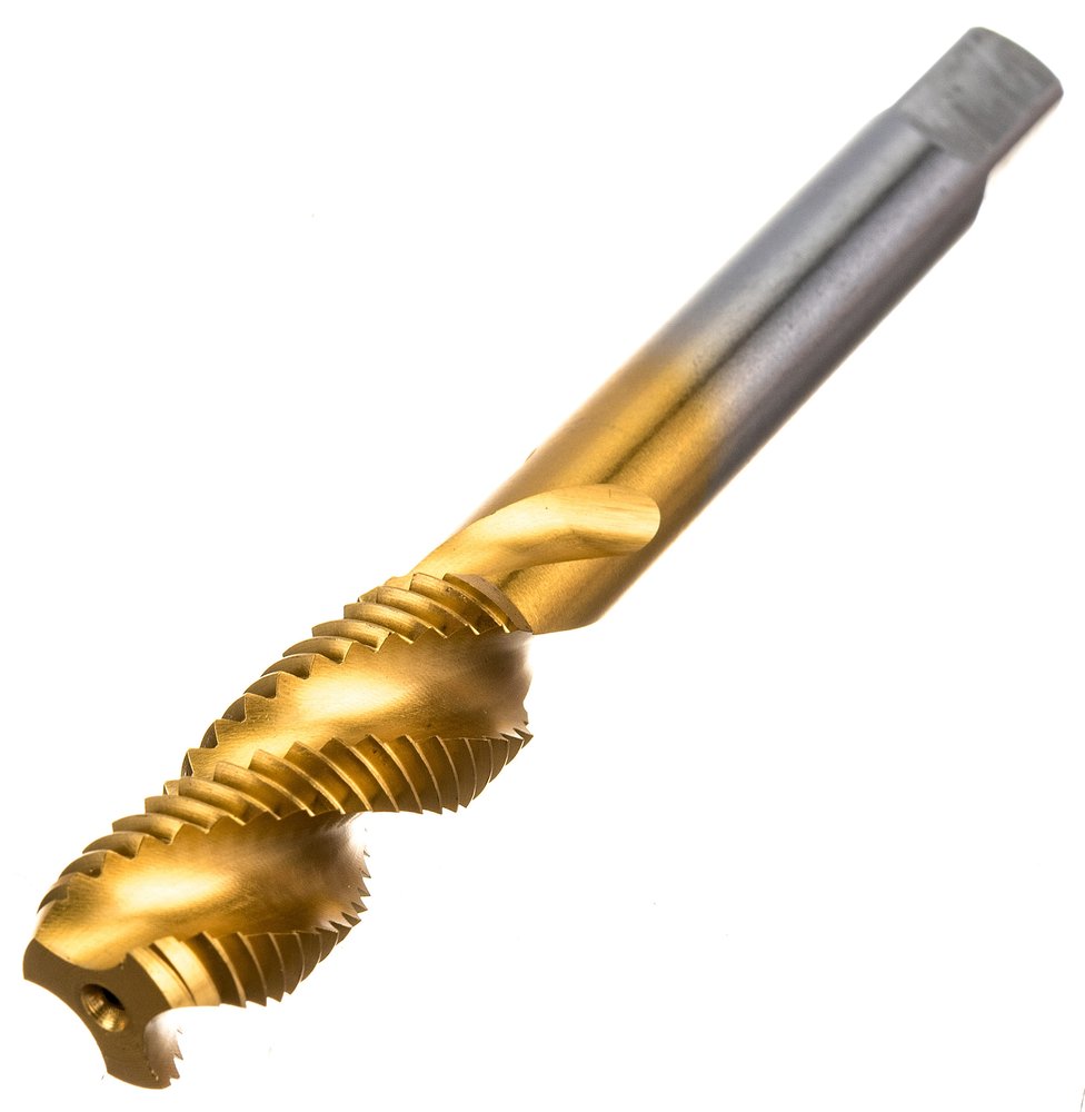 Метчик M12x1,5 HSS M2 TiN спиральный ПрофОснастка №443 арт. 50221043