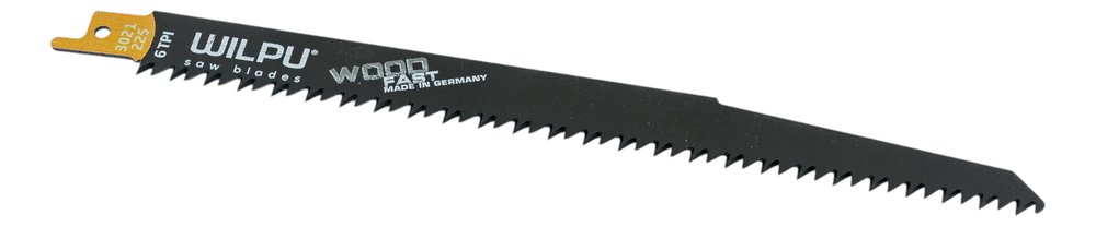 Полотно по древесине 3021/225 (5 шт, 225х19х1.27 мм, 205 мм, 6 TPI) WILPU 1222200005