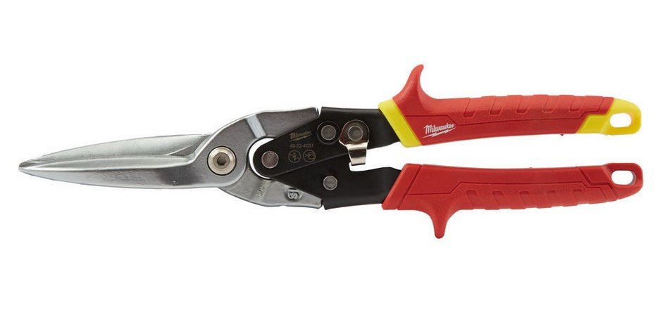 Длинные прямые ножницы по металлу Milwaukee NEW 48224537
