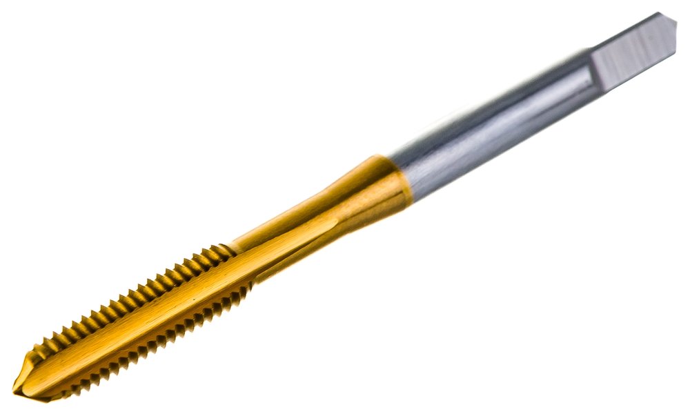Метчик M5x0,8 HSS M2 TiN прямой компл. ПрофОснастка №142 арт. 50311012