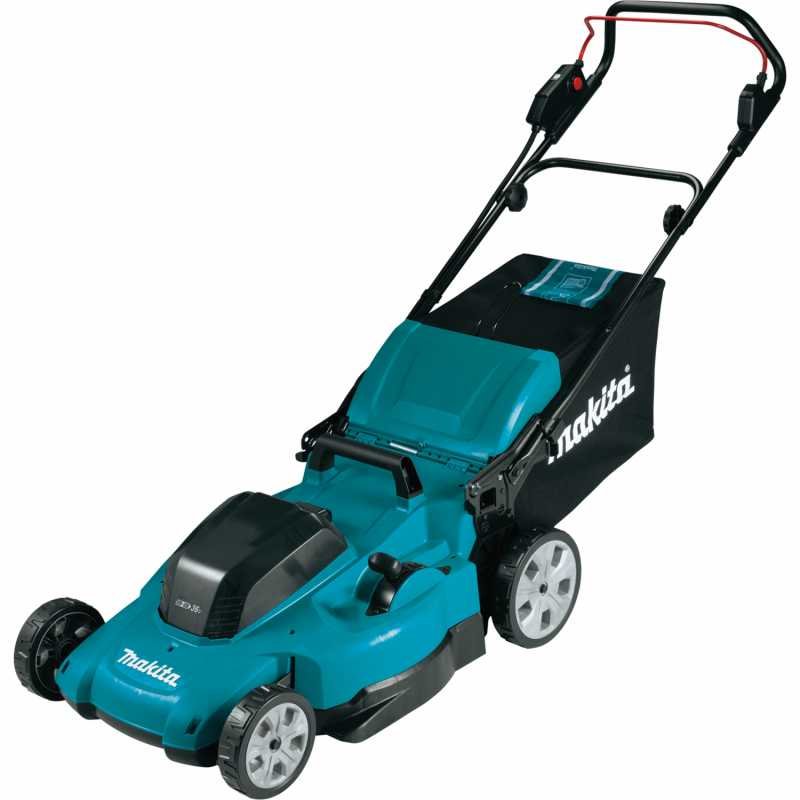 Газонокосилка аккумуляторная Makita LXT 2x18 В, 860 Вт, дека 48 см, 62 л, 4в1 XPT (2xBL1850B DC18SH) DLM480CT2