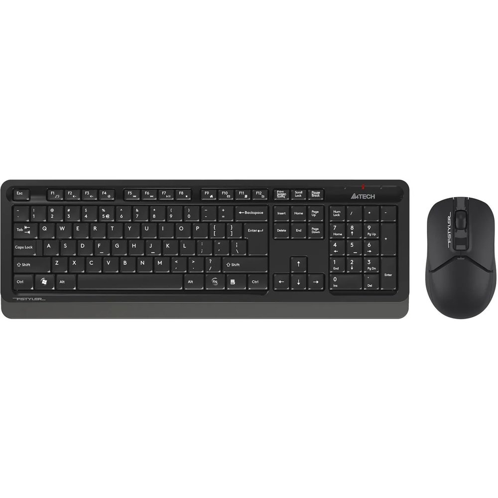 Набор клавиатура+мышь A4Tech Fstyler (FG1012 BLACK) клав:черн/сер мышь:черн