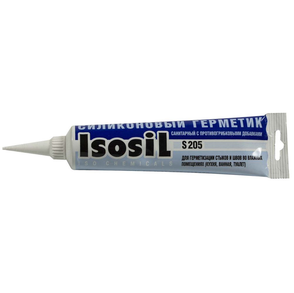 Силиконовый санитарный герметик Isosil S205 белый, 115 мл 2050108