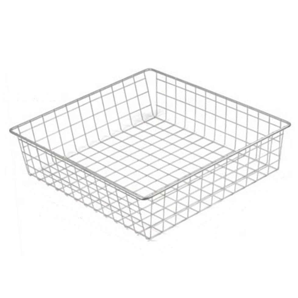 Выдвижная корзина GTV 50IV (455x485x200), в модуль 500 мм, белая, без направляющих KO-SR200-50-10