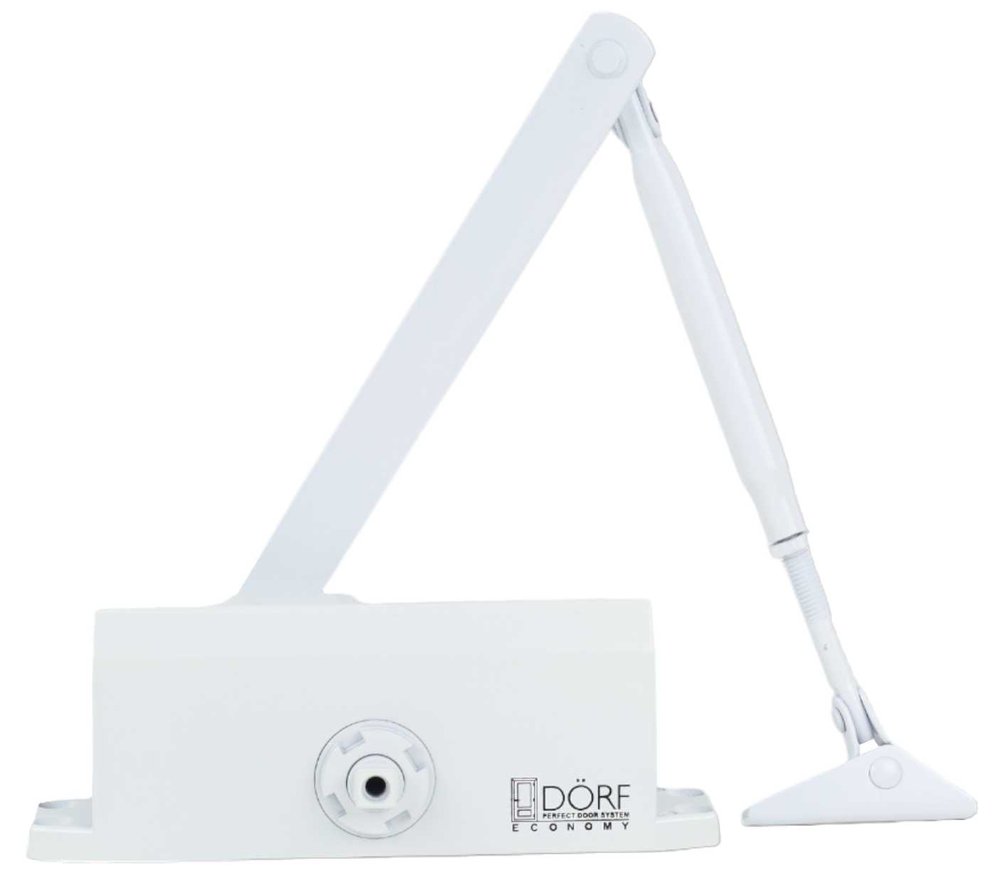 Дверной доводчик DORF economy l-8223 80 кг, белый, 1 к - 1 шт. eco L8223_white_eco