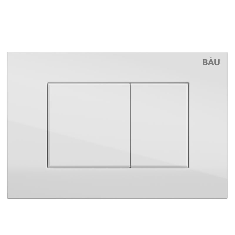 Кнопка смыва Bauedge BAU Stil для инсталляциии, белый глянец Q00001