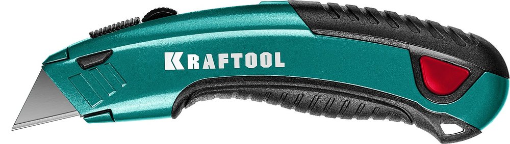 Универсальный нож с автостопом KRAFTOOL Grand-24 2 трап. лезвия А24 09241_z02
