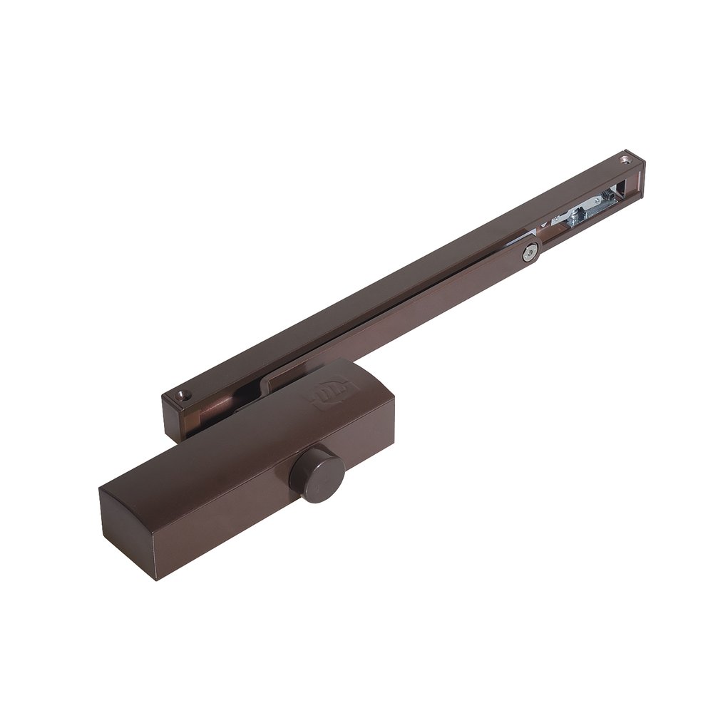Доводчик DOORLOCK DL100S size 3 со скользящей тягой, коричневый, с функцией Hold Open 75515