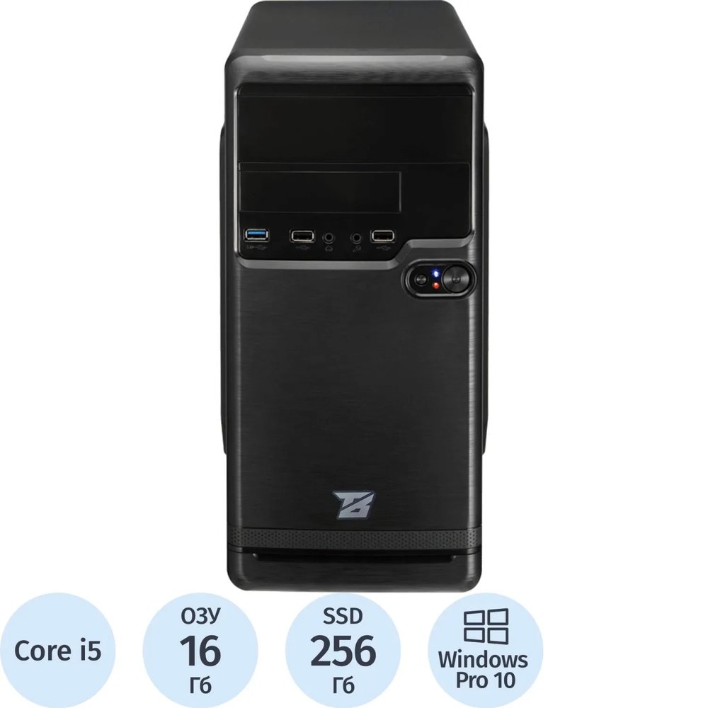Системный блок BigTech B4>,(B4-7381)i5-12400F/H610/16/SSD256/GT210/500W/W10P