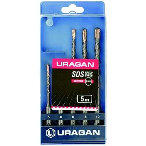 Набор буров 5 шт. по бетону (5-10 мм, SDS-plus) URAGAN 901-25554-H5