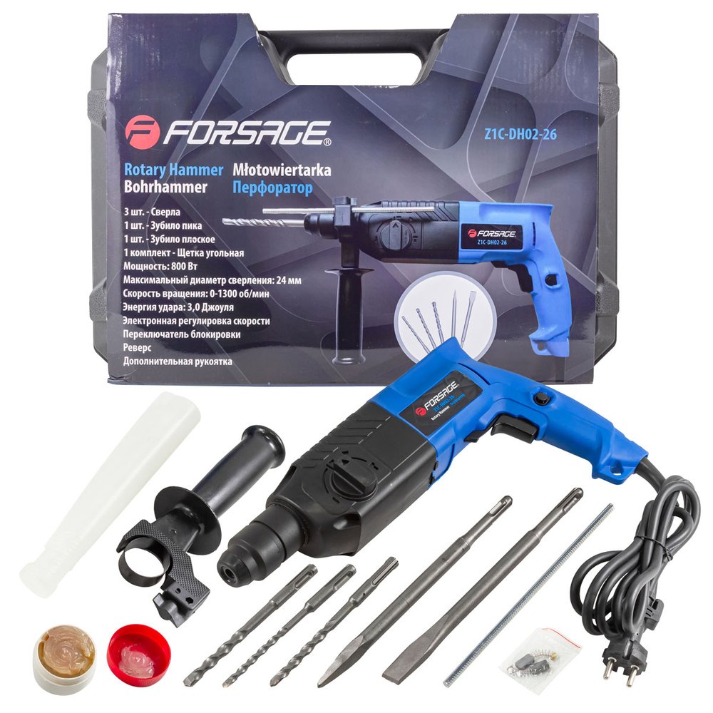 Электрический перфоратор Forsage в кейсе F-Z1C-DH02-26(51851)