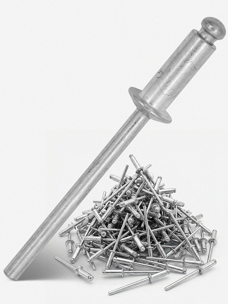 Заклепки алюминиевые Kubis 4.0x10 мм (толщина 4-6 мм), 50 шт. 01-04-4010