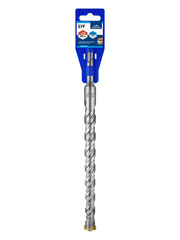 Бур SDS-plus (24х310 мм) Vertextools 999-24-310