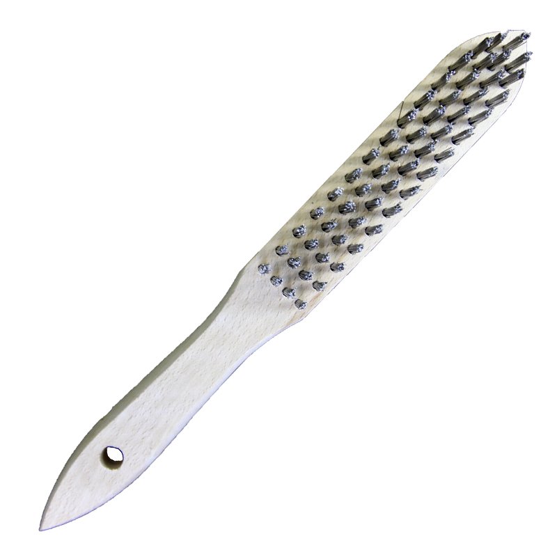 Ручная щетка OSBORN 4 ряда, 295x145, ворс прямая сталь 0,35 152.134-0001