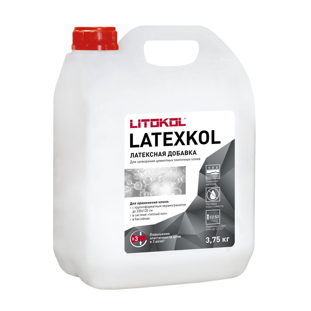 Латексная добавка для клеев LITOKOL LATEXKol-м 3,75 кг can 112010004