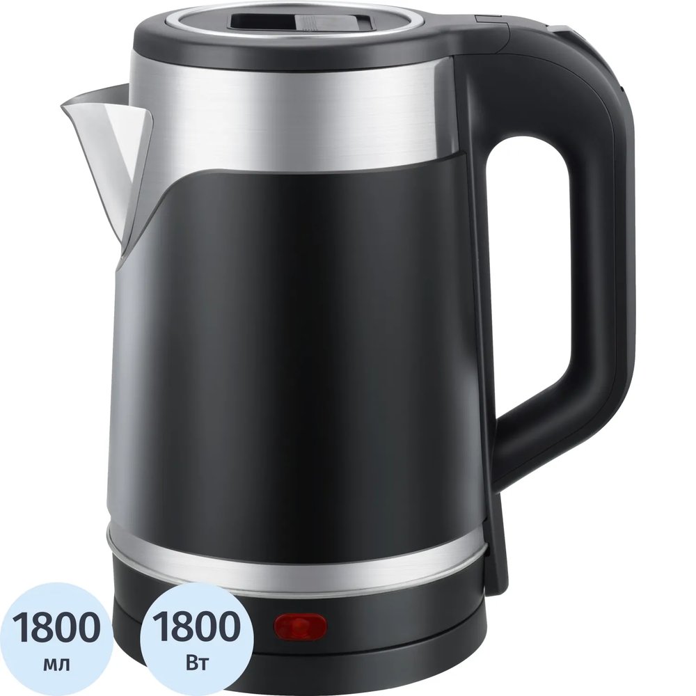 Чайник GOODHELPER KPS-185C, 1,8л., 1800Вт., (черный)