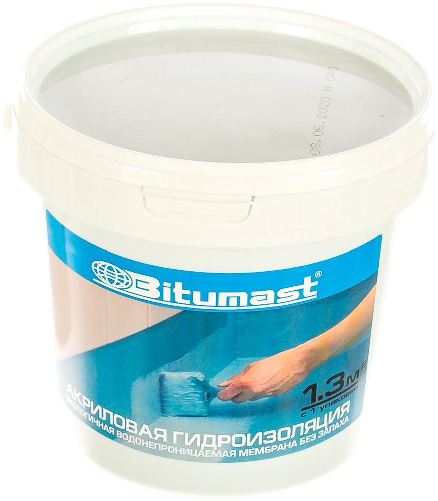 Акриловая гидроизоляция 1.3 кг Bitumast 4607952900394