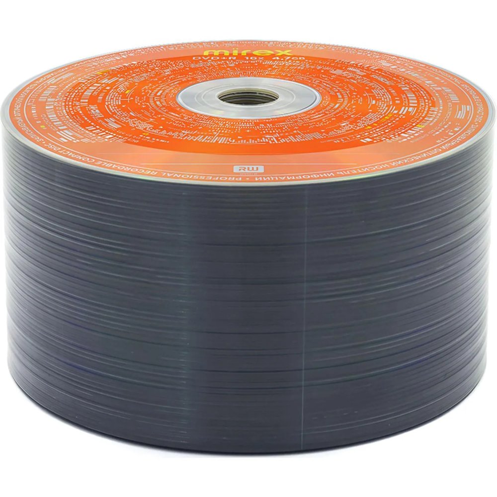 Носители информации DVD+R Mirex 16X 4,7Gb 50шт/уп (50/500) (UL130013A1T)