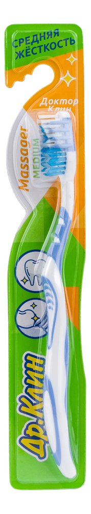 Зубная щетка DR.CLEAN Massager Доктор Клин, Массажер, средняя 604030