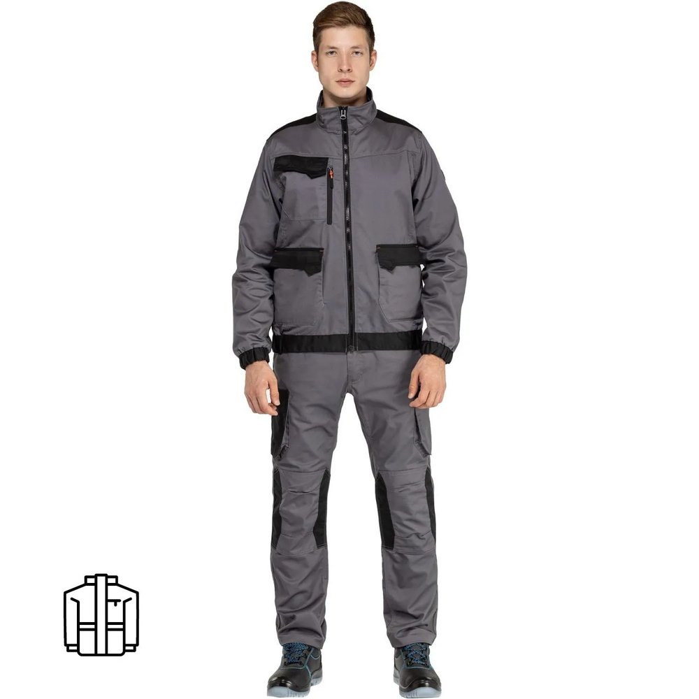 Куртка рабочая летняя мужская MACH2 сер/оранж р.3XL (арт.M2VE3GO3X)